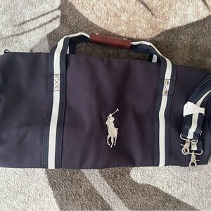 Polo by Ralph Lauren Black Duffel Bag with Durable Design 18x9x8 NWT GWP